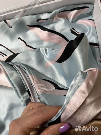 Постельное белье шелк евро новое