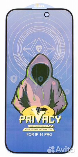 Защитное стекло 3D Анти-шпион для iPhone 14 Pro#31