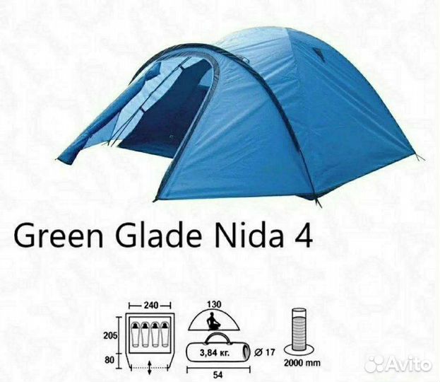 Палатка туристическая 3 и 4 местная