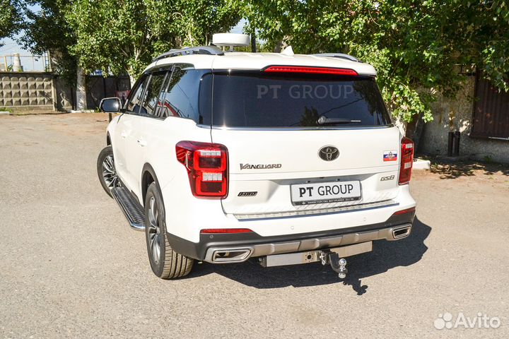 Фаркоп съемный квадрат с нерж GAC GS8 2019+