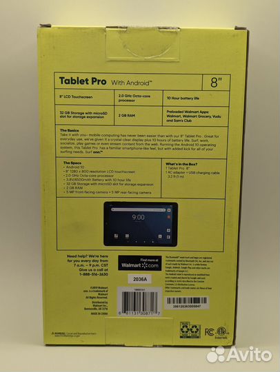 Планшет Walmart ONN Tablet Pro 8