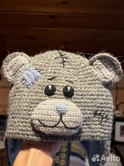 Шапка зимняя теплая ручная работа