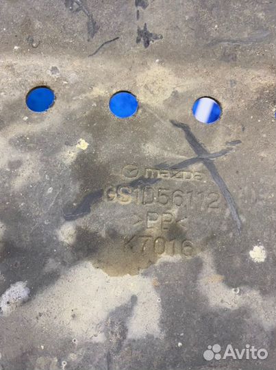 Защита бампера передняя Mazda 6 GH L813 2010