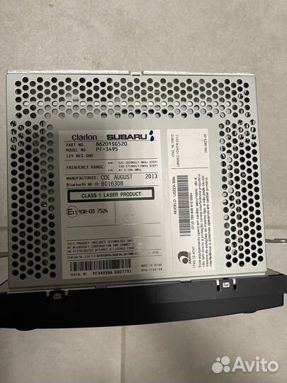 Штатная магнитола subaru forester sj 2013