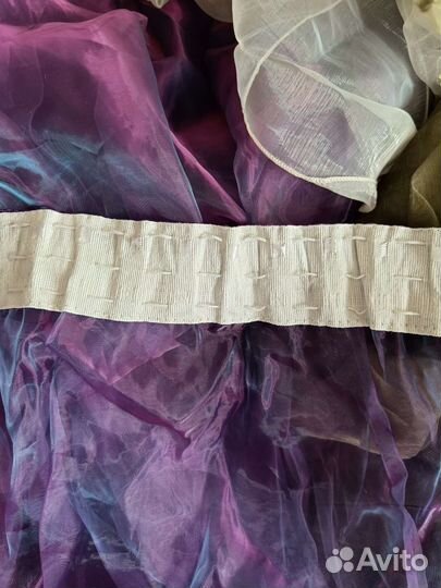 Тюль фиолетовая 300х260