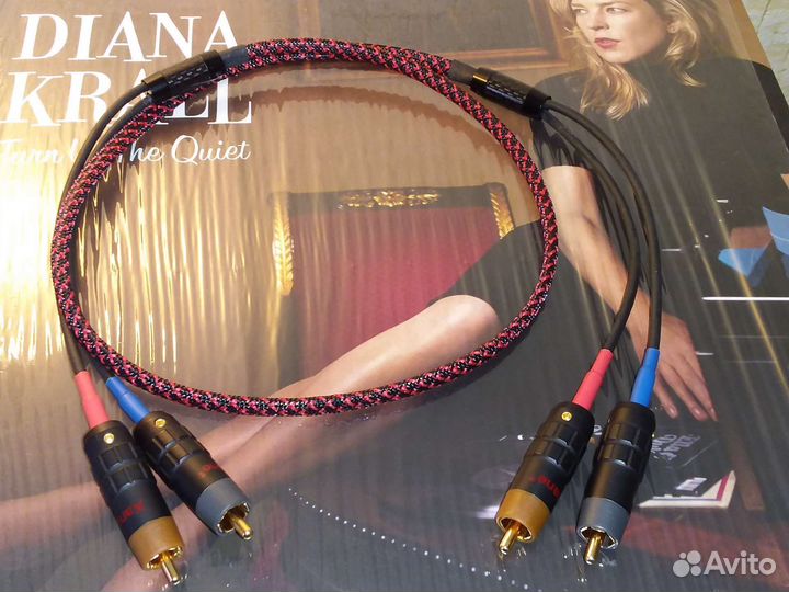 Межблочный кабель медь/серебро/тефлон 1метр