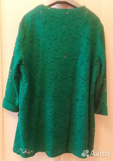 Комплект гипюровый цвета малахит - averi