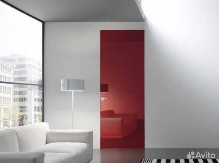 Межкомнатные скрытые двери с отделкой