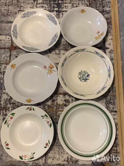 Тарелки разные, розетки для варенья СССР