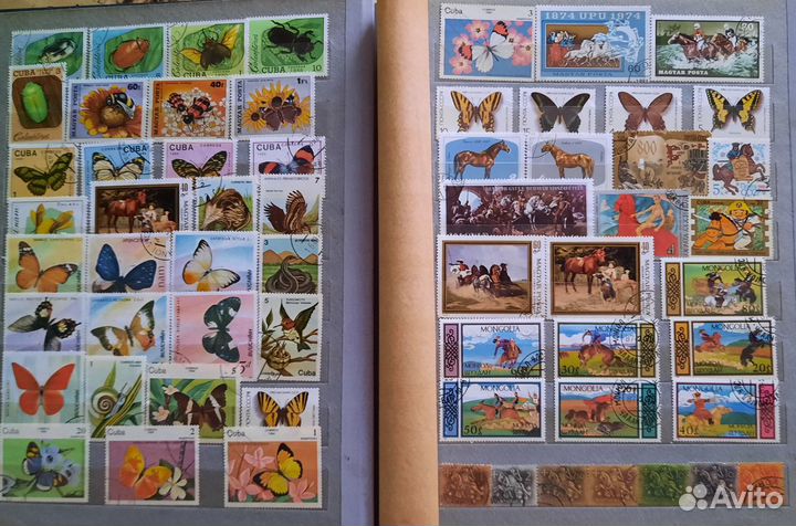Альбом с марками флора +фауна