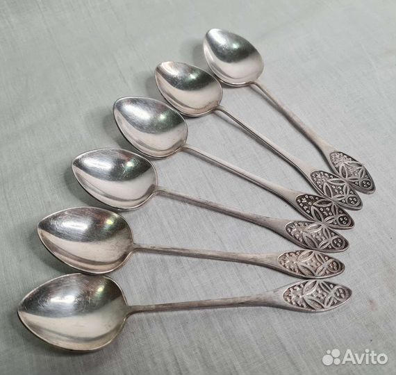 Ложки Кофейные Набор Мельхиор мнц Таллин СССР