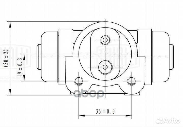 Цилиндр торм. для а/м Renault Master (97) задний