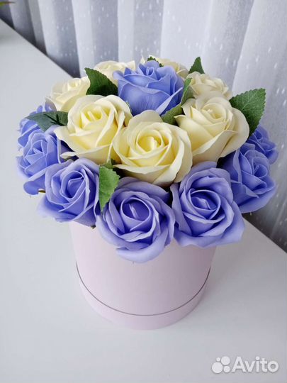 Букет из мыльных роз