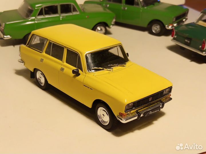 Москвич азлк 2137 желтый 1:43 Автолегенды СССР