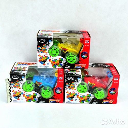 Машинка перевертыш Tornado King Свет + музыка