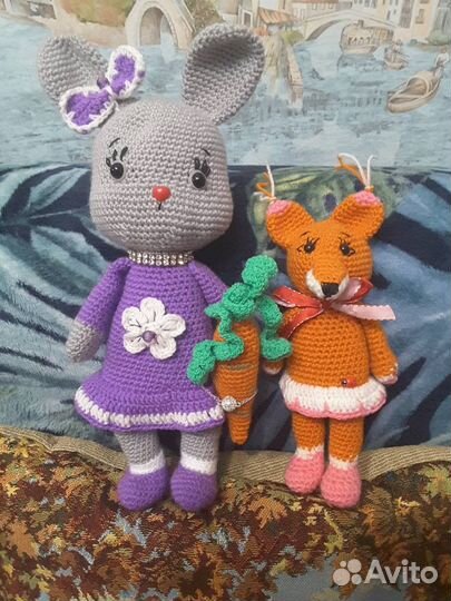 Вязанные игрушки ручной работы