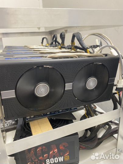 Манйнинг риг на Rx 570 4gb