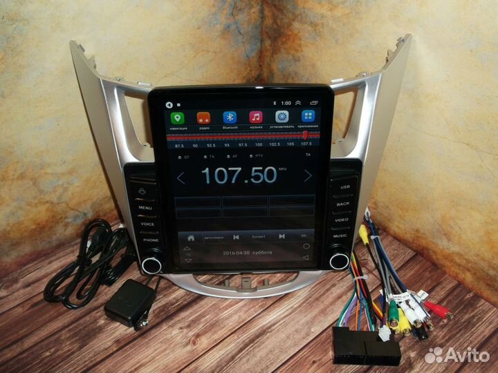 Магнитола Hyundai Solaris Android типа Tesla