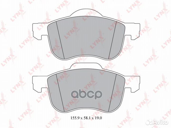 Колодки тормозные дисковые перед BD7811 LYN