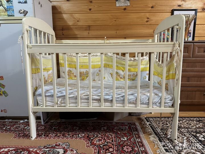 Детская кровать с матрасом ортопедическим