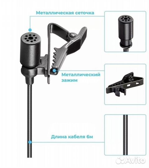 Микрофон петличный Boya BY-M1, петличка