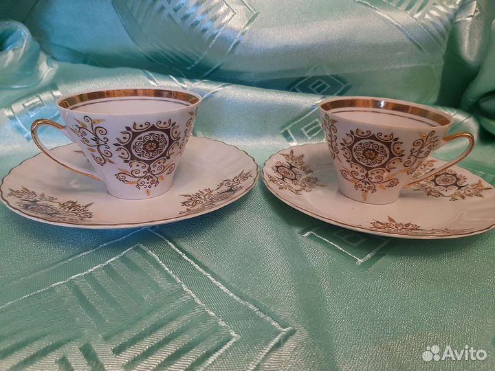 Кофейные пары Рижский фарфоровый завод СССР Рига