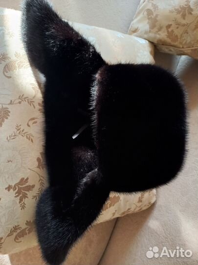 Шапка ушанка норковая