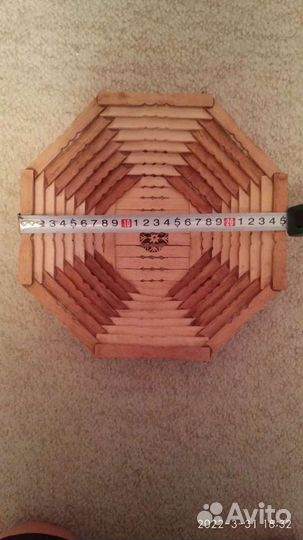 Деревянная ваза для фруктов