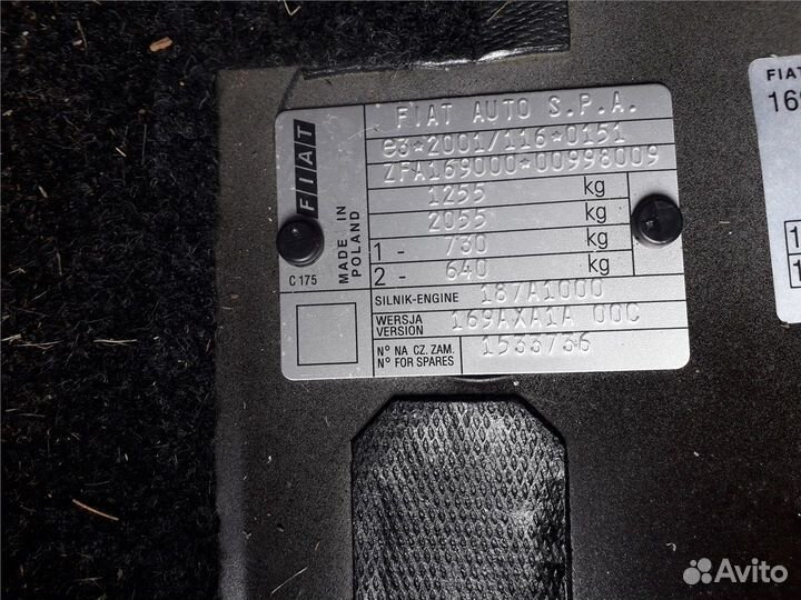 Разбор на запчасти Fiat Panda