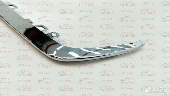 Хром планка диффузора левая Mercedes w222 S63 AMG