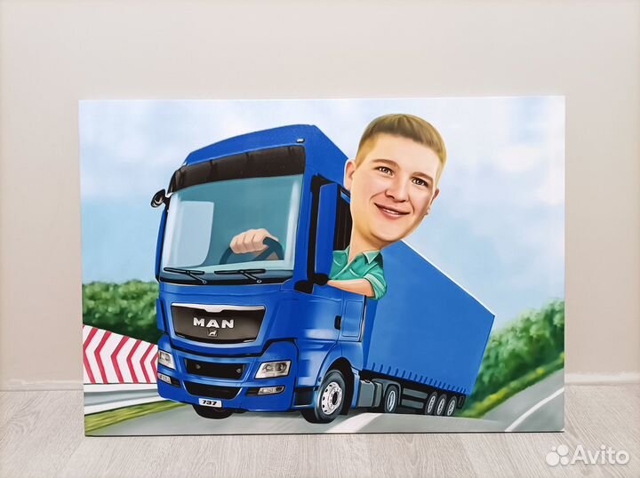 Картина на холсте по фото портрет на холсте