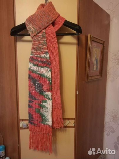 Теплый шарф, 2.4м-длина