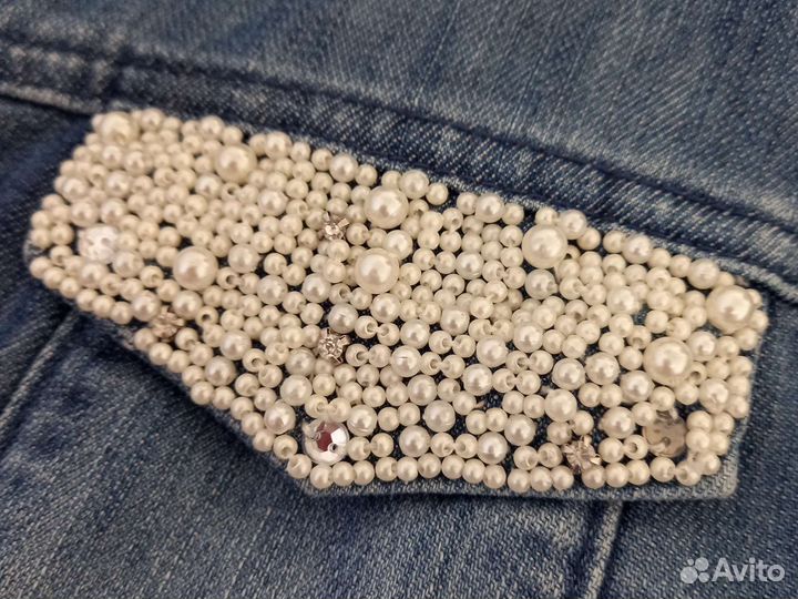 Джинсовая куртка размер 46