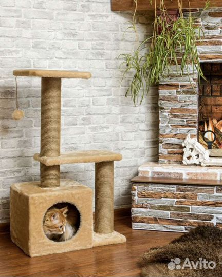 Когтеточка домик для кошки