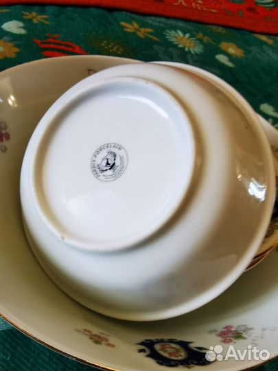 Салатники 4 шт и блюдо глубокое Pardis Porcelain