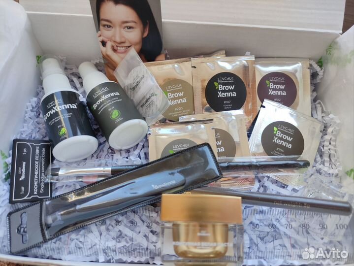 Набор бровиста Browhenna, щёточки, микробраши