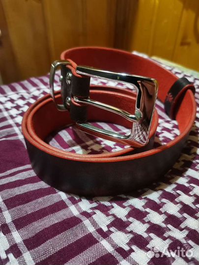 Кожаный ремень ручной работы