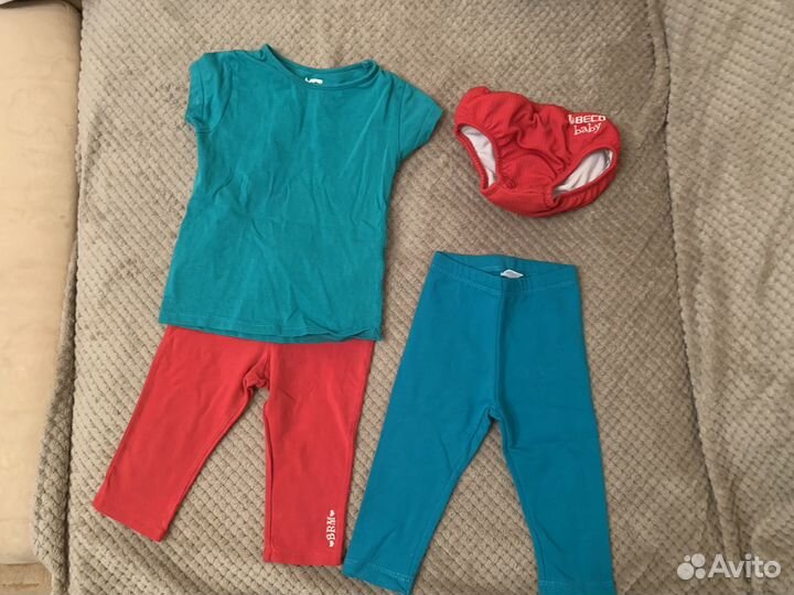 Два больших пакета вещей на девочку 68-86