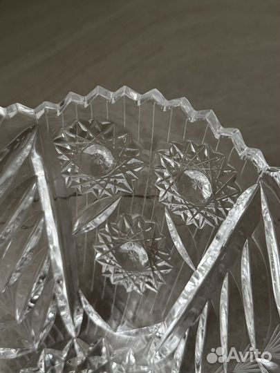 Хрустальная ваза салатник СССР