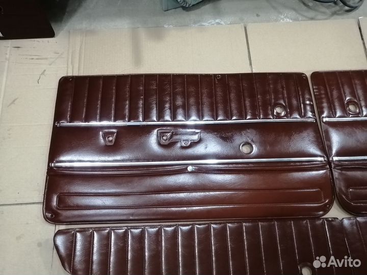 Комплект коричневых карт дверей ваз 2101