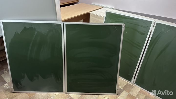 Доска школьная меловая 3-х элементная