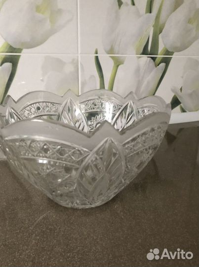 Хрустальная ваза, ваза цветное стекло