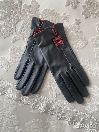 Перчатки кожаные