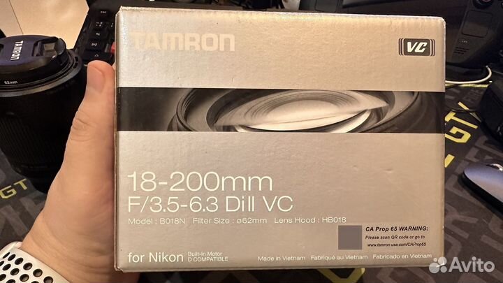 Объектив Tomron 18-200 F/3,5-6.3 Di II VC