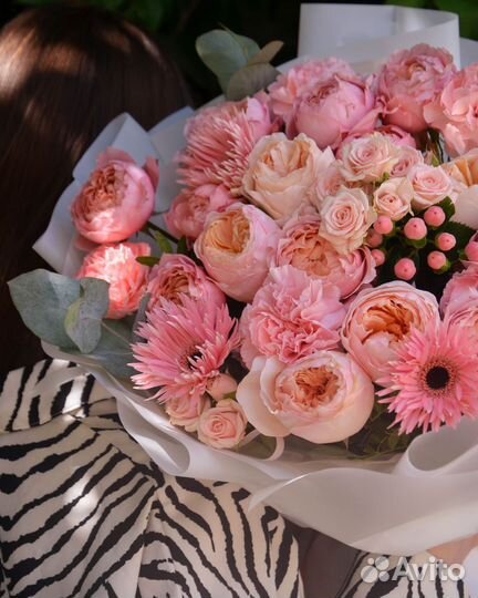 Пионовидные розы цветы букеты с доставкой