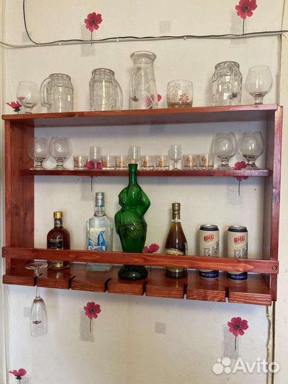 Полка настенная деревянная