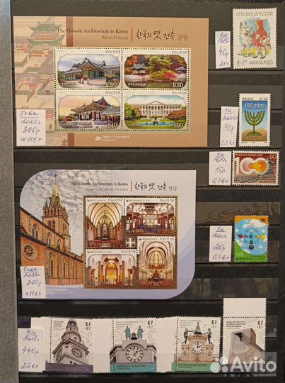 Почтовые марки. Чистые. Разная тематика