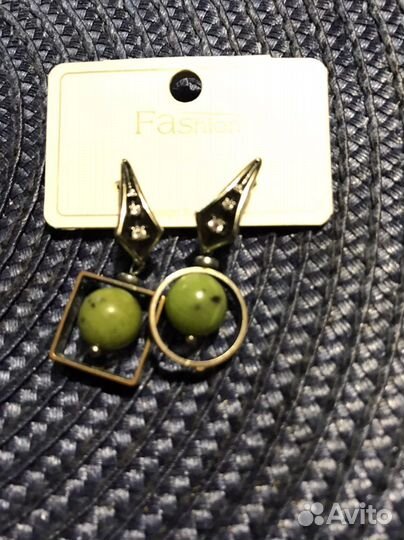 Серьги серебро