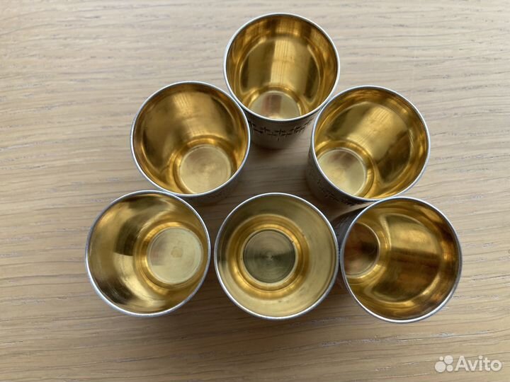 Рюмки серебро 916 пробы