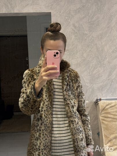 Искусственная леопардовая шуба